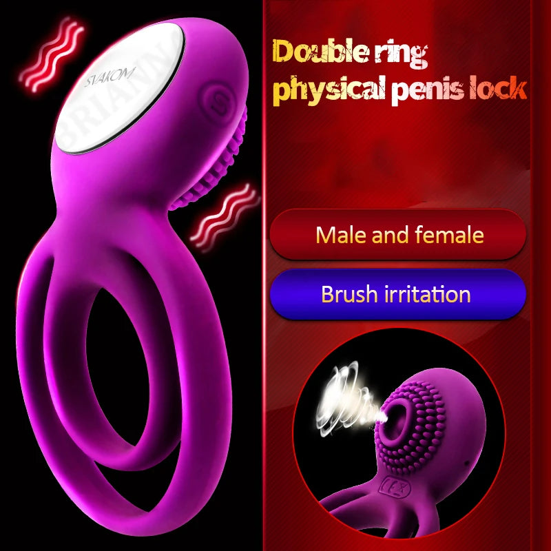 Quusvik - Male Cock Masturbation Vibrating Penis Ring