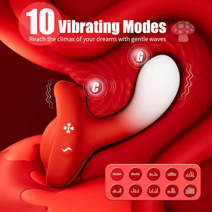 Mini Clitoral Stimulator – 10 Vibration Modes, USB Rechargeable G-Spot & Nipple Vibrator