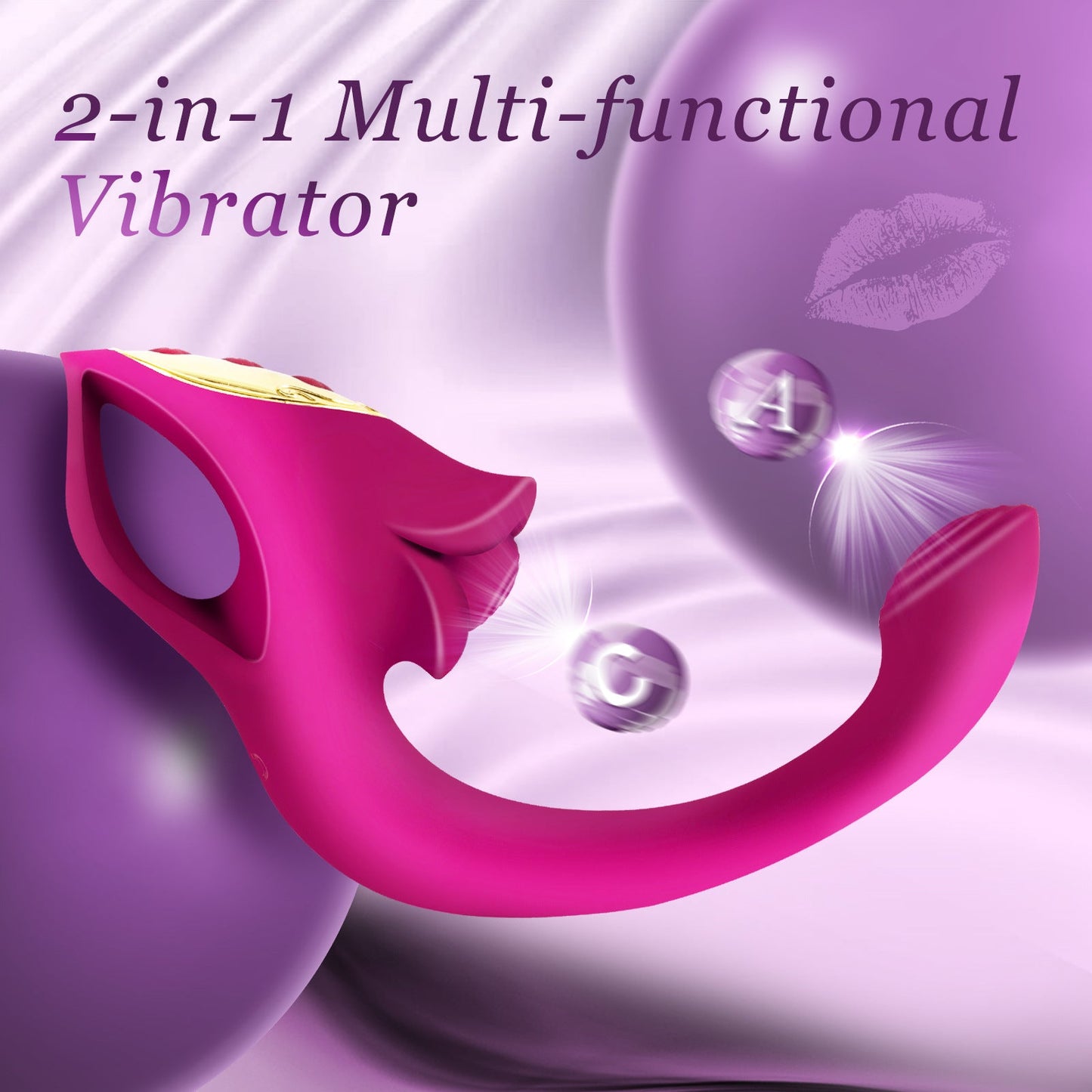 Quusvik 2 In 1 Rose Muncher Tapping Vibrator