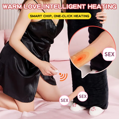 Quusvik - Hidden Cat Pillow Sex Machine | 10-Speed Vibration & Thrusting | Heating & Remote Control