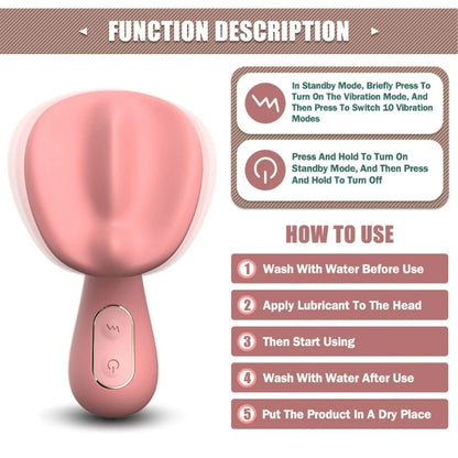 Mini Clitoral Stimulator – 10 Vibration Modes, USB Rechargeable G-Spot & Nipple Vibrator