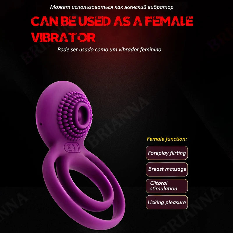 Quusvik - Male Cock Masturbation Vibrating Penis Ring