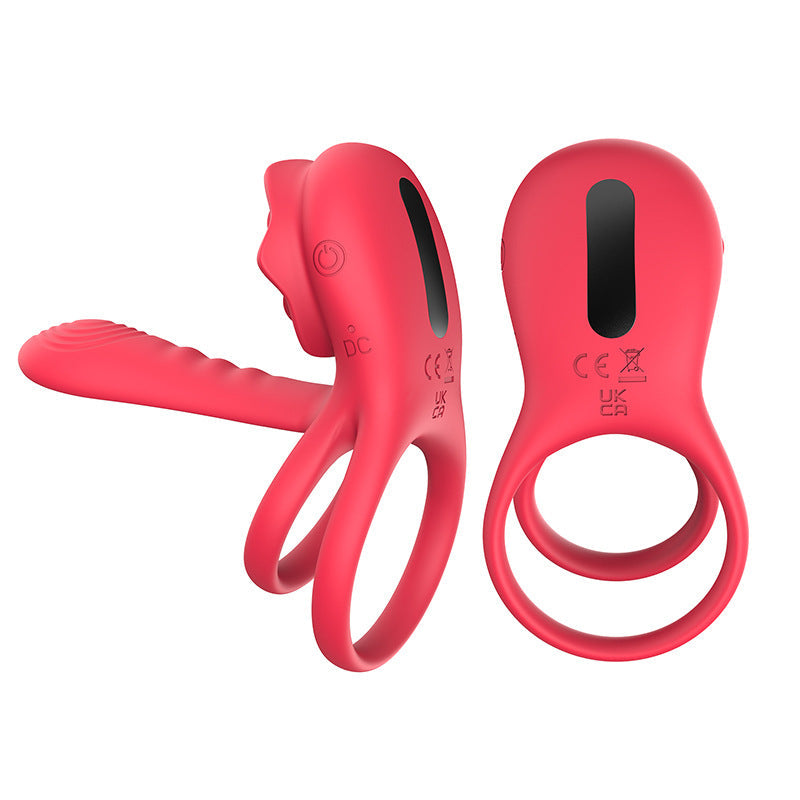 Quusvik - Rose Cock Ring Vibrator Clit Stimulator Couple Toy Upgraded Version