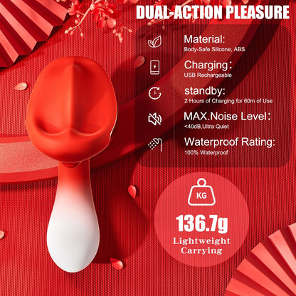 Mini Clitoral Stimulator – 10 Vibration Modes, USB Rechargeable G-Spot & Nipple Vibrator