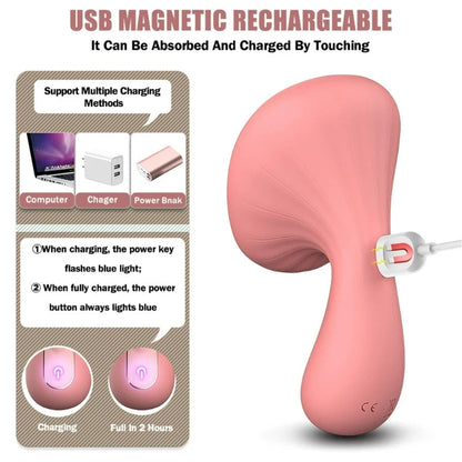 Mini Clitoral Stimulator – 10 Vibration Modes, USB Rechargeable G-Spot & Nipple Vibrator
