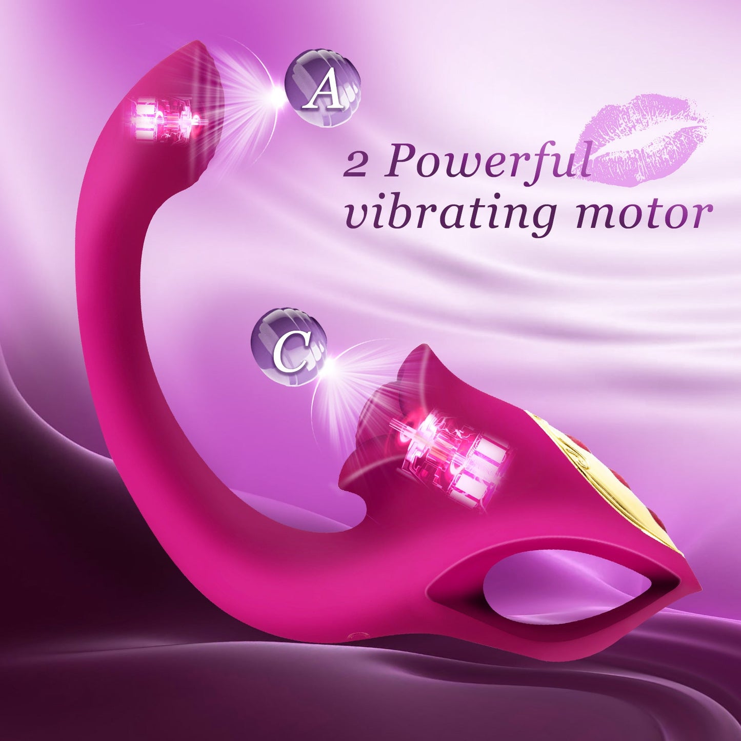 Quusvik 2 In 1 Rose Muncher Tapping Vibrator