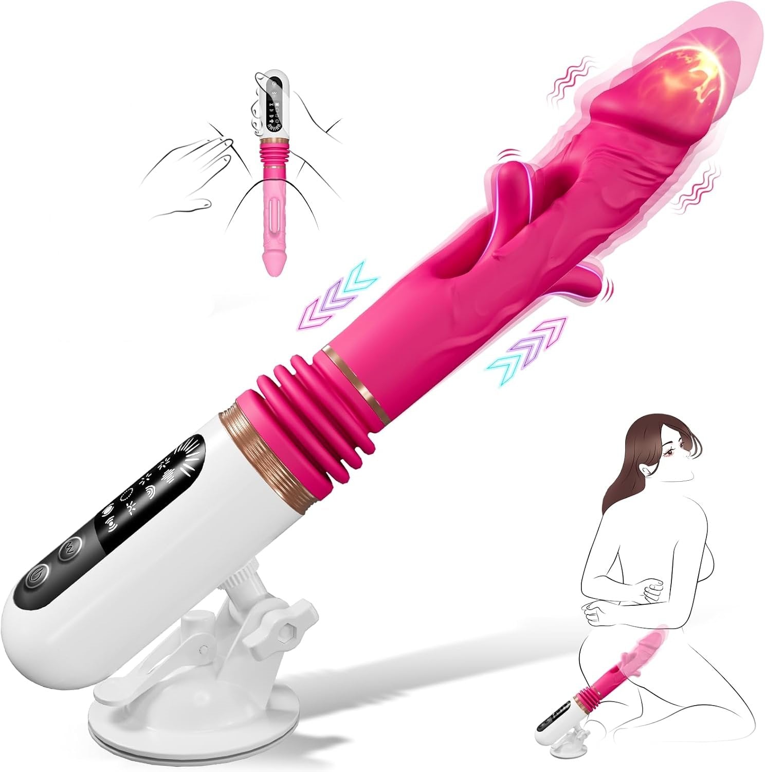 Telescopic Thrust Dildo Machine With 5 Thrusts And 8 Vibration Modes Quusvik Telescopic Thrust Dildo Machine With 5 Thrusts And 8 Vibration Modes Quusvik