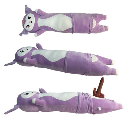 Quusvik Plush Thrusting & Licking Dildo Machine – 9 Vibrations, 5 Thrust Modes, Heating, Remote Control, Waterproof