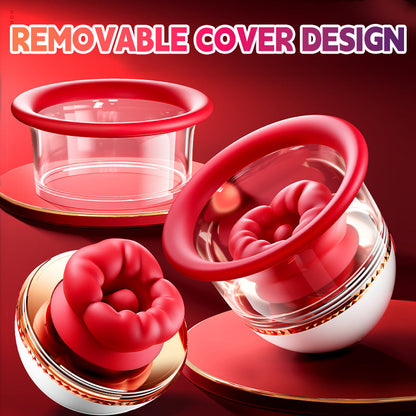 Angel Kiss - Mouth Biting Vacuum Suction Breast Massager | 9 Vibration Modes