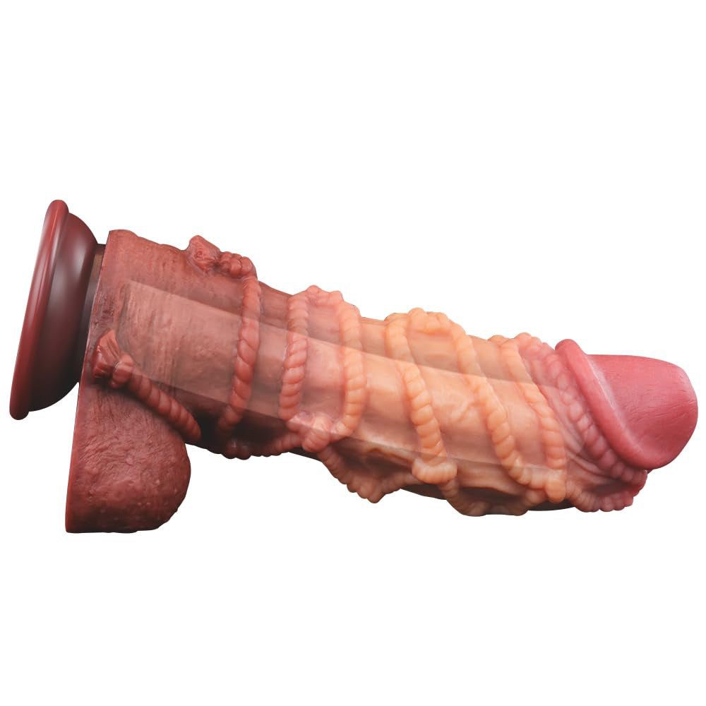 Double Layer Silicone Hemp Rope Artificial Dildo