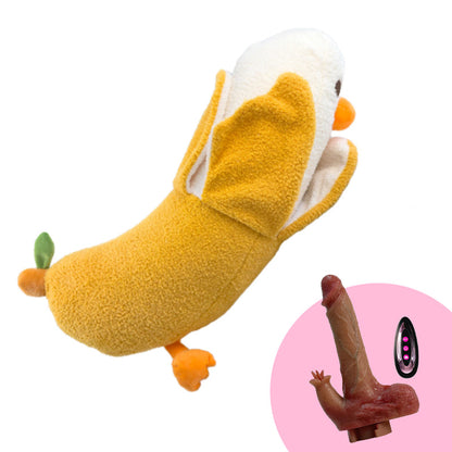 Plush Dildo Machine – Remote-Controlled Thrusting & Licking Sex Toy with Heating - quusvik