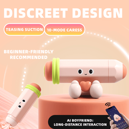 Pencil Desktop Suction Vibrator – Ultra-Quiet Discreet Clitoral Air-Pulse Massager