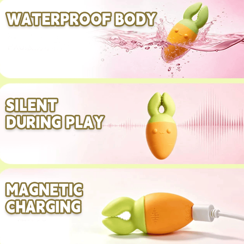 Caterpot Clitoral & Labia Pinch Clamp Vibrator
