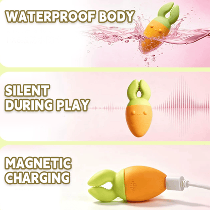 Caterpot Clitoral & Labia Pinch Clamp Vibrator