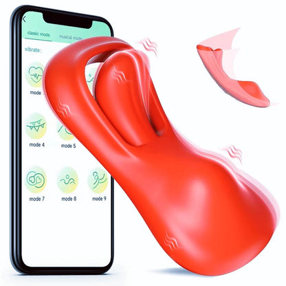 Quusvik Tongue Wearable Vibrator with Remote and APP Control