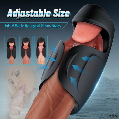 Quusvik - Explorer: Licking Vibrating 2 in 1 Male Penis Vibrators