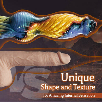 Phoenix 7 Stoßender, vibrierender Monsterdildo mit großem Saugnapf, 10,23 Zoll – Quusvik