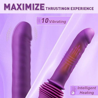 Quusvik 11.81-Inch Heating Thrusting Pleasure Machine with Adjustable Base
