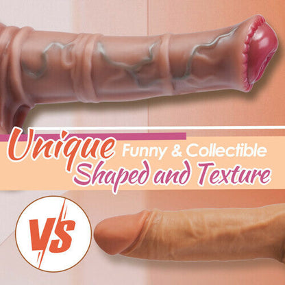 8.66” Thrusting & Swinging Horsewhip Monster Dildo – 10 Vibration Modes, Heating & Remote Contro