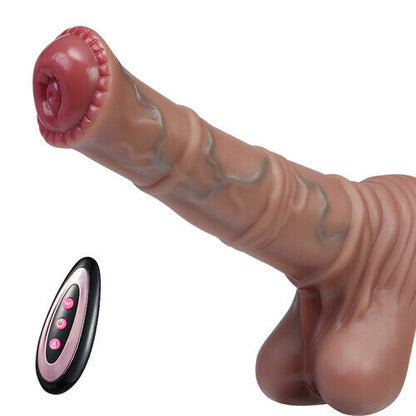 8.66” Thrusting & Swinging Horsewhip Monster Dildo – 10 Vibration Modes, Heating & Remote Contro