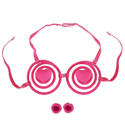 Wearable Vibrating Bra with Nipple Clamps – Discreet & Adjustable Stimulation