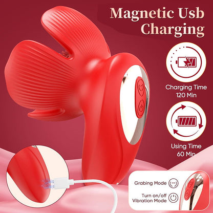 Rose Kneader 10-Mode Vibrating & Pinching Breast Stimulator – Petal Kneading Massage