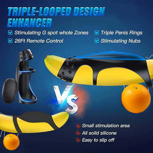 10 Vibrating Cock Ring G-spot Stimulator With Remote Control