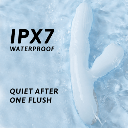 Quusvik Tina Suction & Thrusting Rabbit Vibrator – 23 Modes, Dual G-Spot & Clitoral Stimulation, IPX7 Waterproof