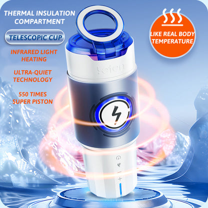 Quusvik Insulation Cabin Telescopic Male Masturbaor