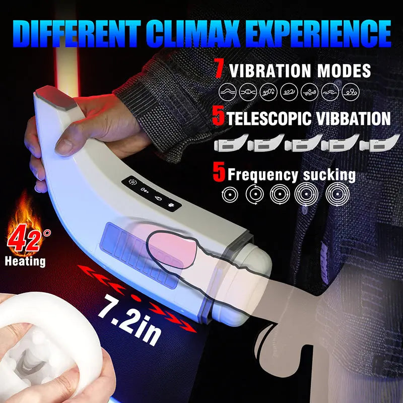 Quusvik Penis 4D Clamp with Smart Swivel and True Sound Tongue Licking feature for male masturbation1