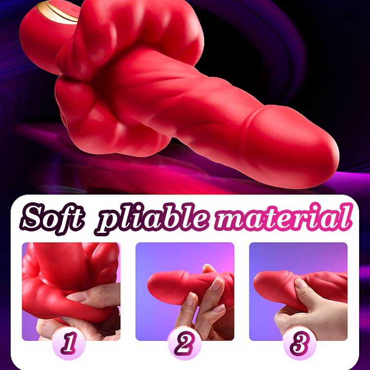 Quusvik 360° Rotating Bead Telescopic Masturbation Vibrator