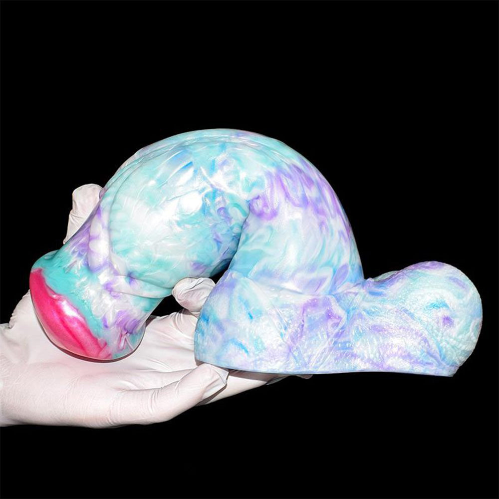 Colorful Soft Mushroom Head Silicone Artificial Dildo