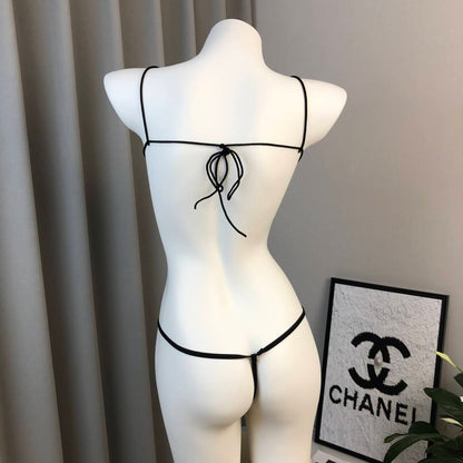 Butterfly Pearl Sheer Lingerie Set with Tutu Skirt