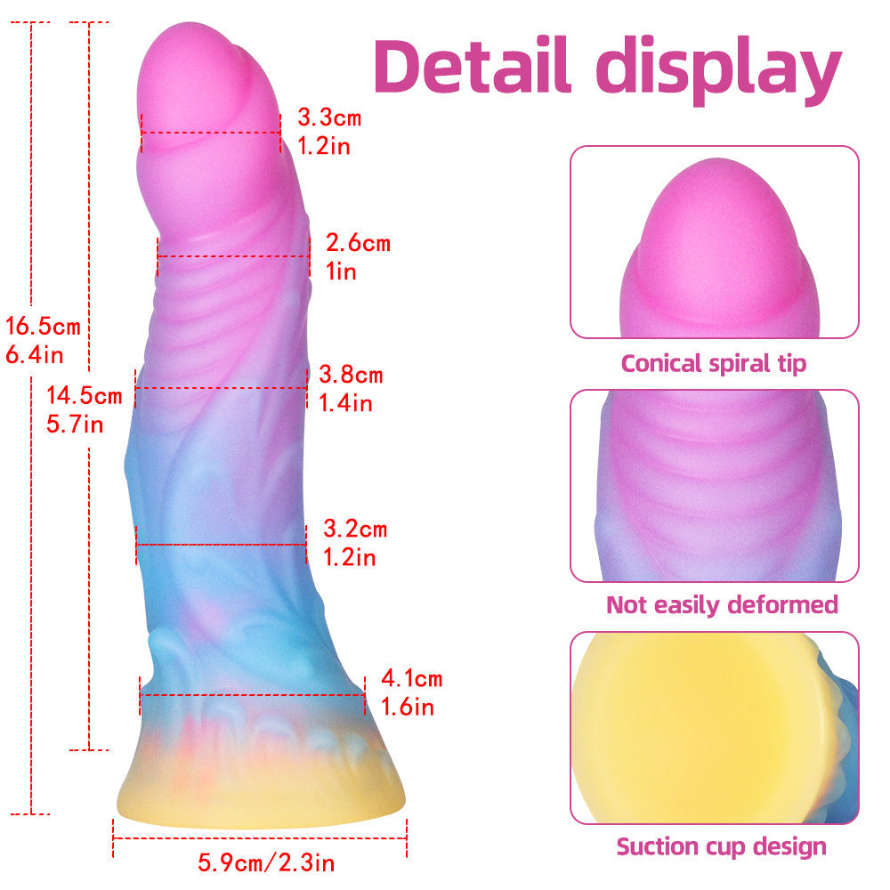 6.4 Inches Super Soft Luminous Fantasy Dildo