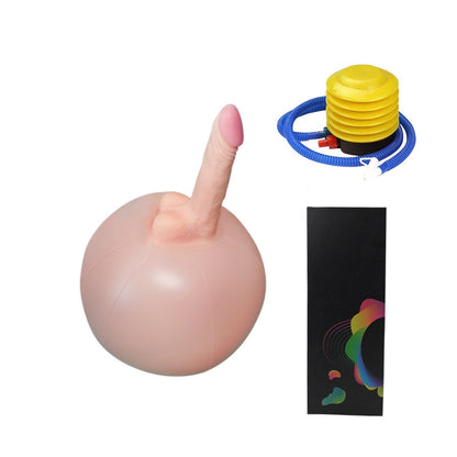 Quusvik - Bouncy Inflatable Sex Ball with Remote-Control Vibrating Realistic Dildo