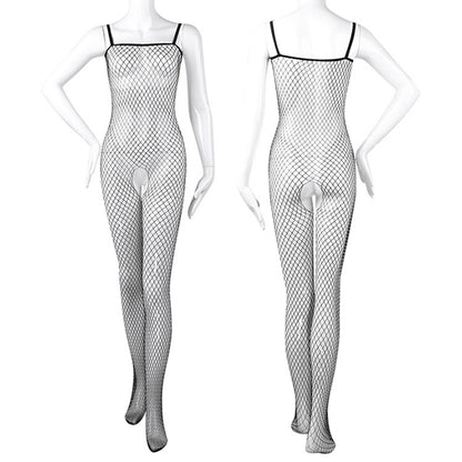 Sexy See Through Fishnet Open Crotch Bodysuit
