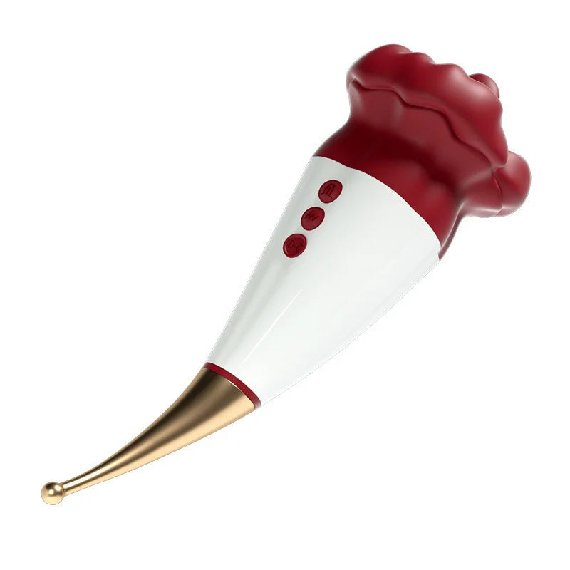 Quusvik - Rose Lip Nibble Suction Clitoral Stimulator Vibrator