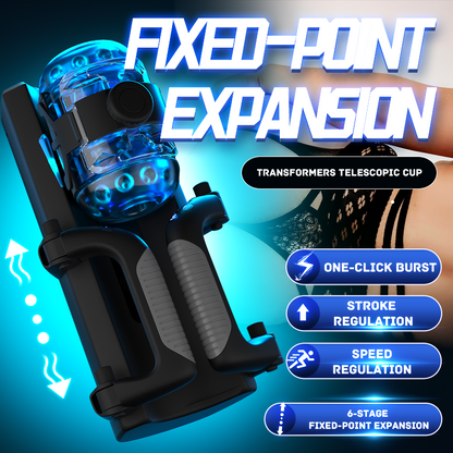 Quusvik Thrusting Cannon King Mini 6-Segment Fixed-point Telescopic Male Masturbator