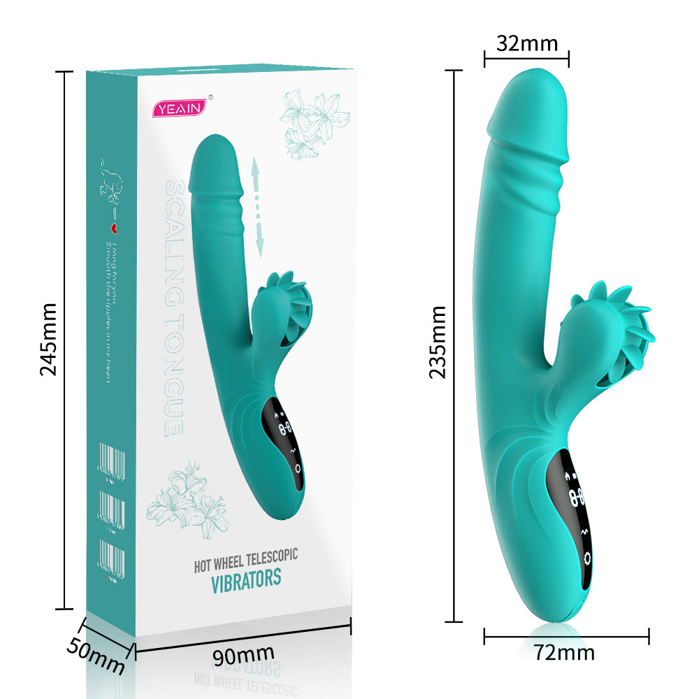 Quusvik rotating tongue auto-twitch smart heated masturbator for women12