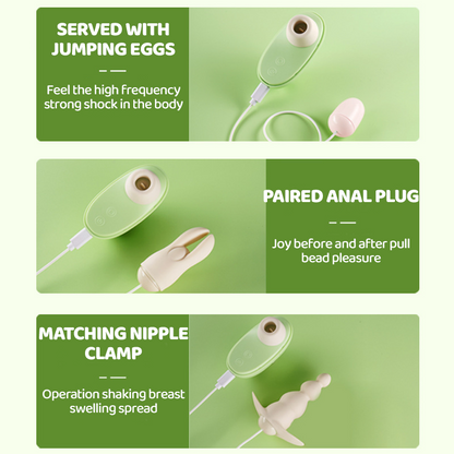 Sucking & Vibrating Egg – Pulse Female Vibrator with Licking Stimulation & Long-Lasting Battery