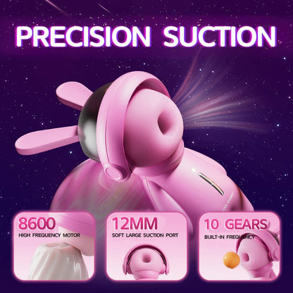 Fashion Ornaments Rabbit Clitoris Sucking Vibrator Set With Dust Cover - Lurevibe