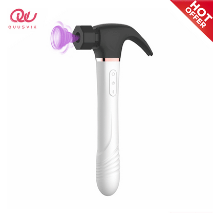 Quusvik 4 in 1 Hammer Sucking Vibrator Masturbation Dildo G-Spot Women's Toy11