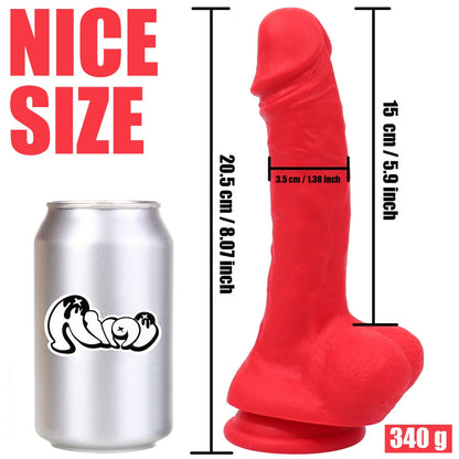 Long Silicone Dildo – Body-Safe, Multi-Color, Waterproof & Hypoallergenic