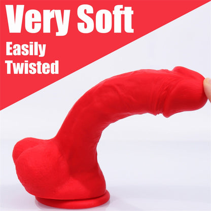 Long Silicone Dildo – Body-Safe, Multi-Color, Waterproof & Hypoallergenic
