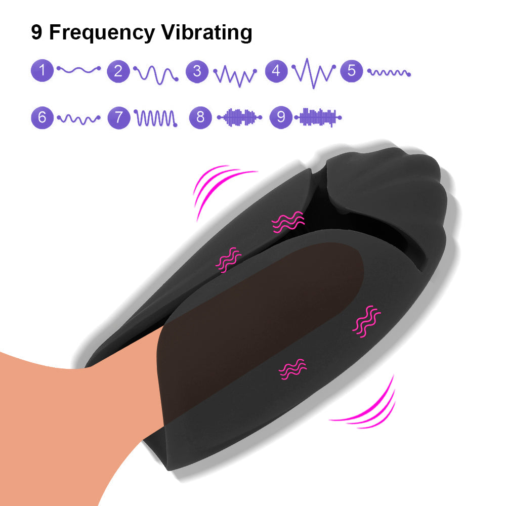 Quusvik - Warrior Training Cup Men's Mini Tongue Licking Multi Frequency Vibration Aircraft Cup Men's Fun Masturbation Cup