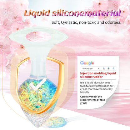 Quusvik Love-Shaped Crystal Butt Plug – Weighted Anal Plug for G-Spot & Prostate Stimulation, 3 Sizes, O-Ring Base, Liquid Silicone