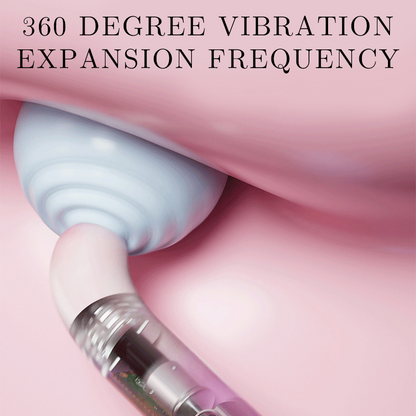 Christmas Cane 10-Frequency Vibrator – Glass & Silicone, Silent & Rechargeable Female Massager