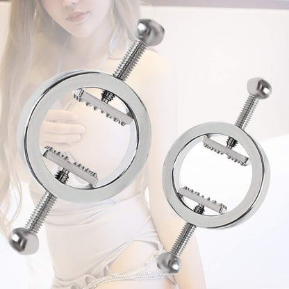 BDSM Metal Nipple Clamps | Adjustable Tightness for Sensory Play