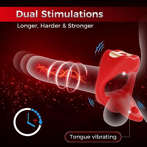 Quusvik - Penis Ring Tongue Design with 9 Vibration Modes