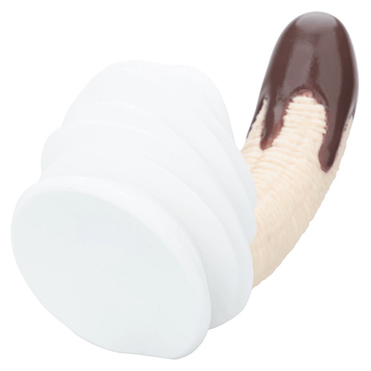 Chocolate Dipped Banana Split Cake Silicone Dildo